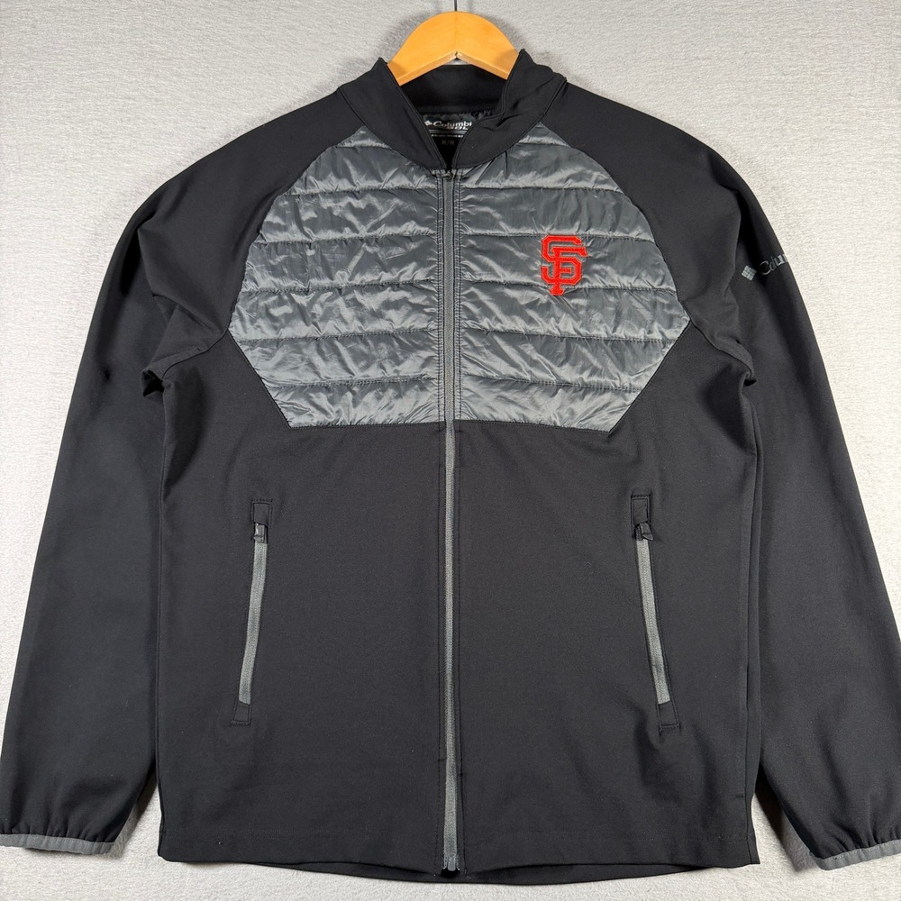 Columbia Golf SF Giants Omni-Wick In The Element Jacket Men Medium Black 21F05MO
